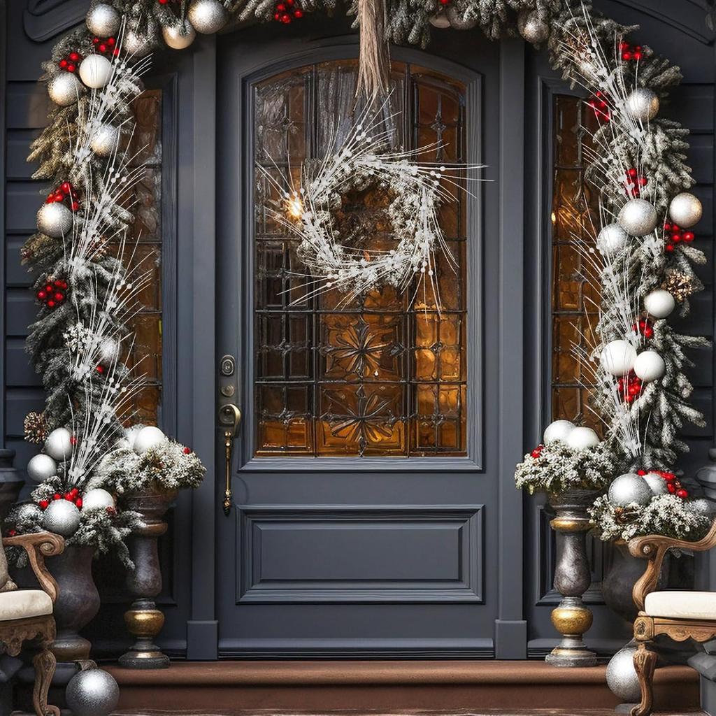 1/3 Stück Künstlicher Beerenstrauß 40CM Kunstpflanze Weihnachtsbaumdekoration für Zuhause Zimmer Vasendeko Neujahrsornamente Zubehör