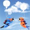 2Pcs Floating PVC Cute Scuba Diver Aquarium Decor Orange Blue Interactive Fish Tank Accessories Colorful Underwater Ornament