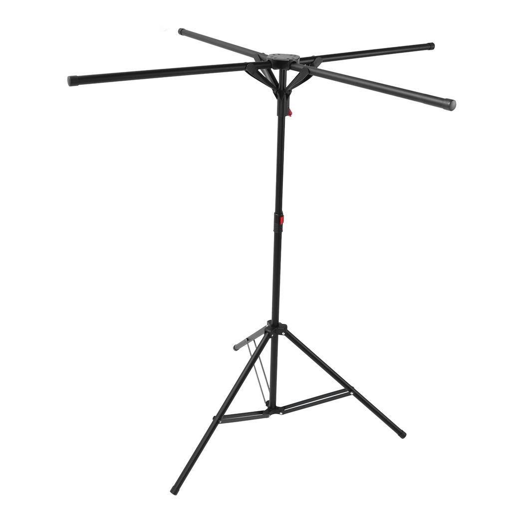 Tripod Clothes Drying Rack Carbon Steel Foldable Windproof Portable Floor Standing Laundry Drying Rack for Indoor Apartment Balcony