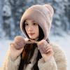 Autumn and Winter Hats for Women with Big Heads and Faces Small Bag Head Hats  Versatile and High End Warm Knitted Wool Hats