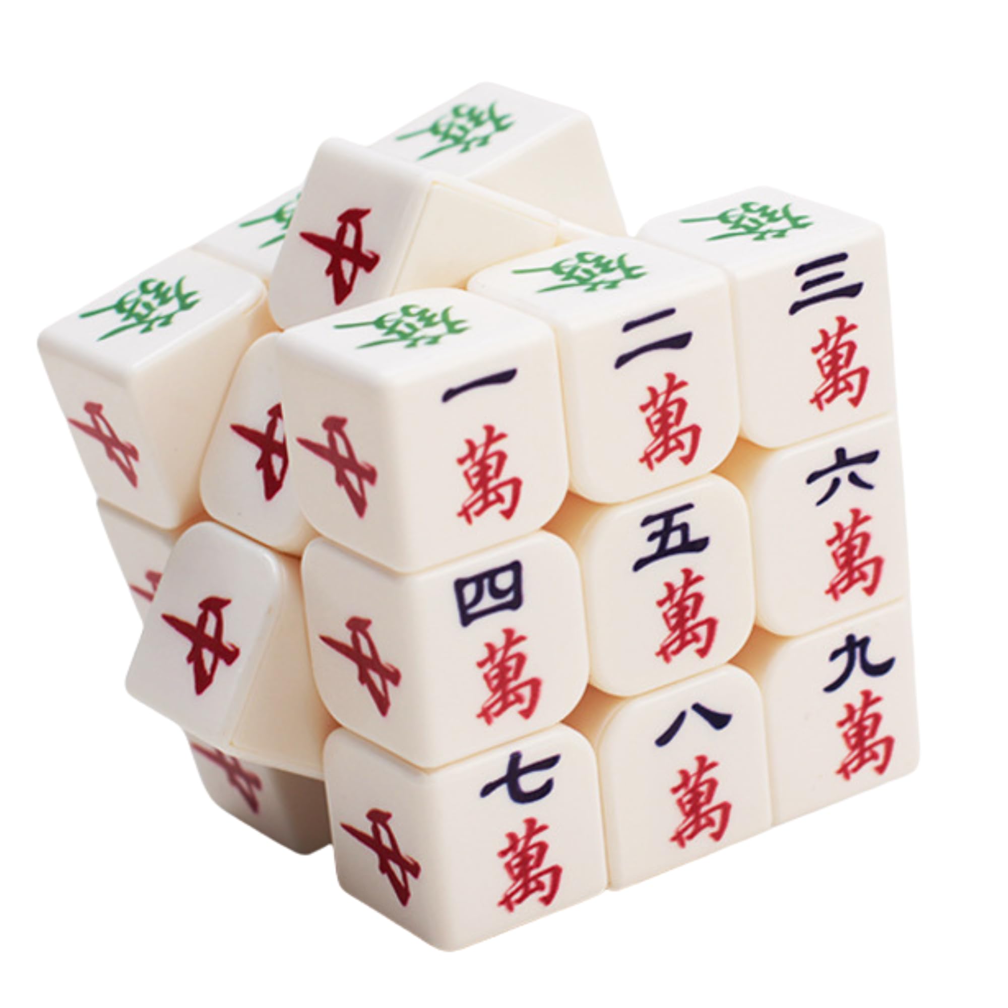 

NASSIA Puzzle Cube, Mahjong Tiles, 3D Cube, Brain Training Toy