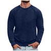 Men's Round Neck Color Long Sleeve Sweater Raglan Sleeve Sweater