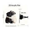 Car Vent Air Freshener Decorative 2D Acrylic Dog Shape Auto Scent Diffuser 6 Pieces Car air freshener pug car accessories