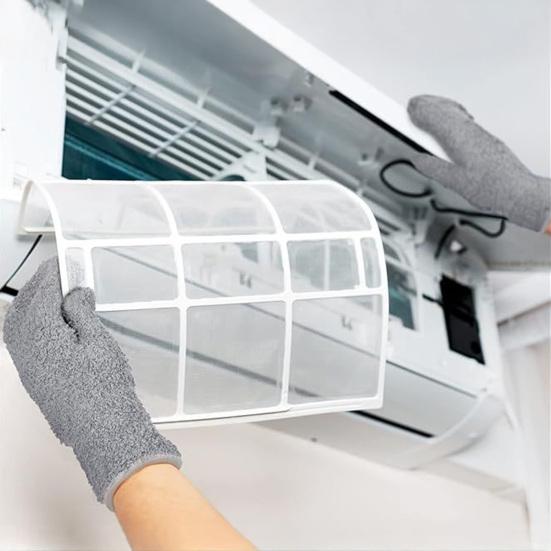 1 Pair Microfiber Dusting Gloves Plant Leaf Cleaning Gloves Fuzzy Dust Removal Gloves for Indoor Plants Furniture Blinds