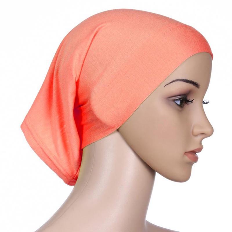 XEPST 2 UDS Hiyab Undercap Para Mujer, Satén Debajo De La Gorra Para Hijab Bufanda De Cabeza Musulmana Islámica Hijab Modal Envolturas De Cabeza Turbantes Para Mujer Gorro De Dormir De Quimioterapia,A