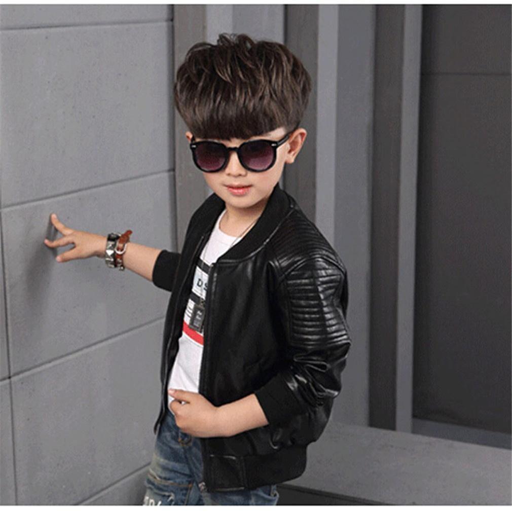 Boys Korean Velvet Jacket Winter Warm Fleece Lined Baby Toddler Coat Casual Handsome Outerwear for Cold Weather 100cm чёрный