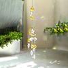 Crystal Wind Chime Rainbow Maker Sun Catcher Star Moon Sun Shape Home Garden Courtyard Hanging Wind Chime Festival Decoration