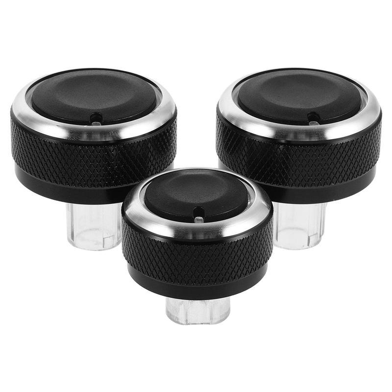 3Pcs Car Air Conditioner Knob Air Flow Control Rotary Knob Temperature Adjustment Ac Heater Control Replacement Car Ac
