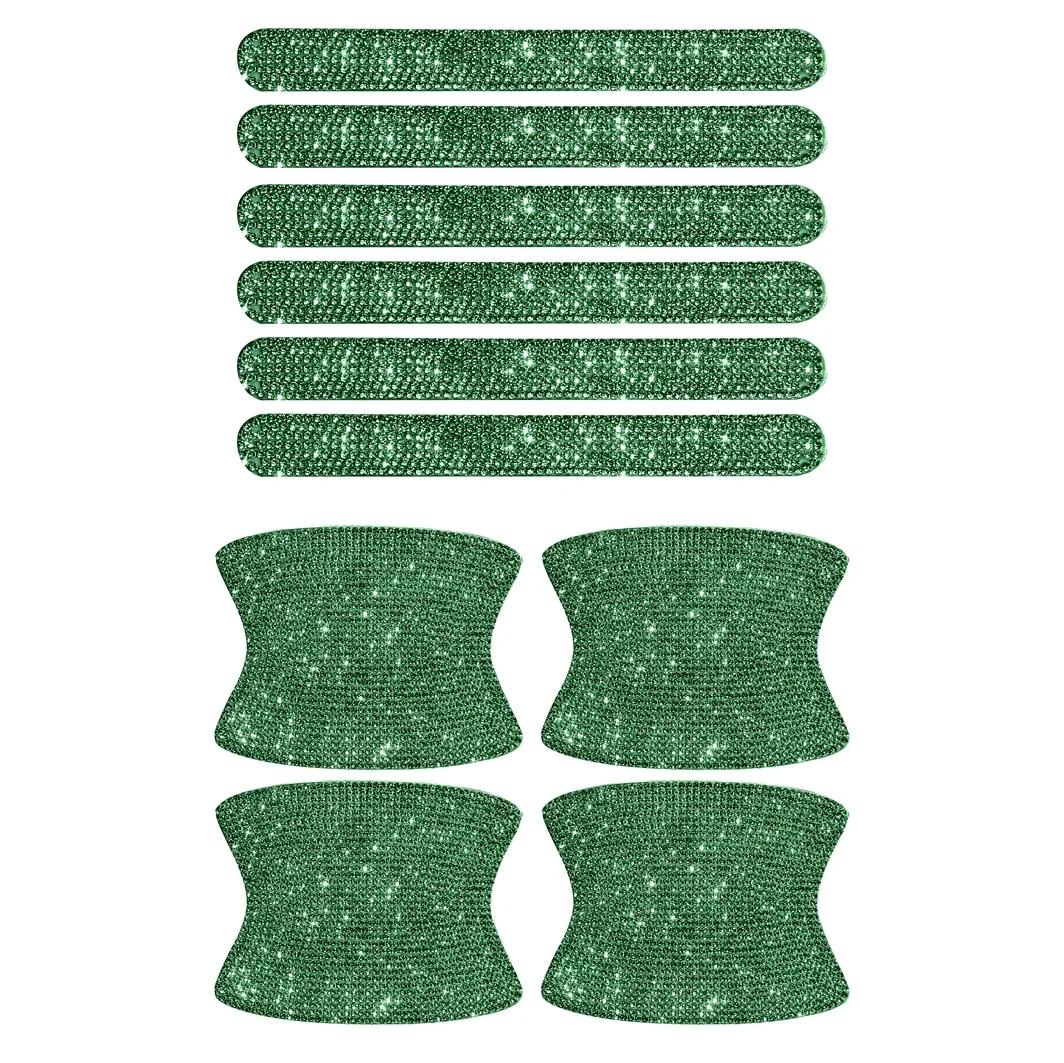 

Наклейки на дверные ручки автомобиля с бриллиантами и кристаллами, универсальные автомобильные дверные ручки, защитные наклейки от царапин, автомобильные аксессуары для женщин