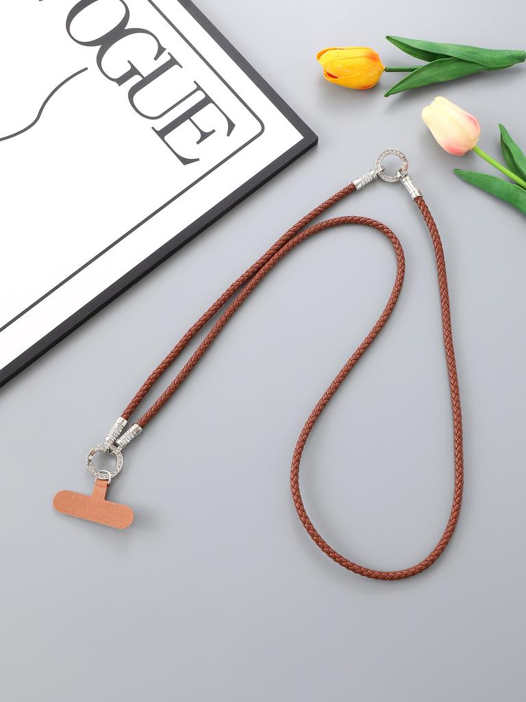 Creative New PU Leather Rope Mobile Phone Hanging Rope Neck Hanging Rope Hand Rope Mobile Phone Chain Hanging Decoration