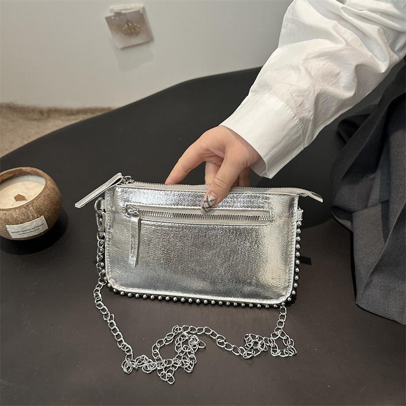 Casual Simple Messenger Bag Retro Personalized Shoulder Bag Women's Spring New Fashion Simple Small Square Bag