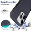 For iPhone 15 Pro Anti-scratch Phone Case PC+TPU Shockproof Back Cover