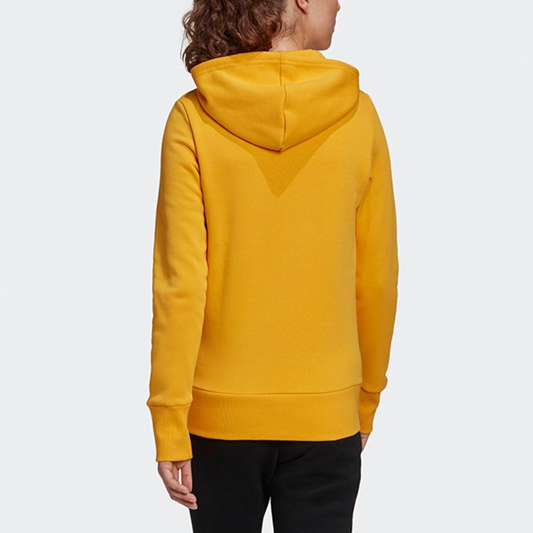 Adidas W Bos Oh Hd Letter Print Casual Hoodie Women Hoodies Yellow GC6927