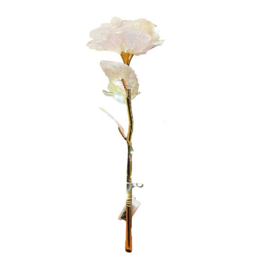 Bunte Künstliche Rose Blume Ewige Regenbogenrose Geschenke mit Lichterkette für Frauen Mädchen Mama Ehefrau Muttertag Valentinstag