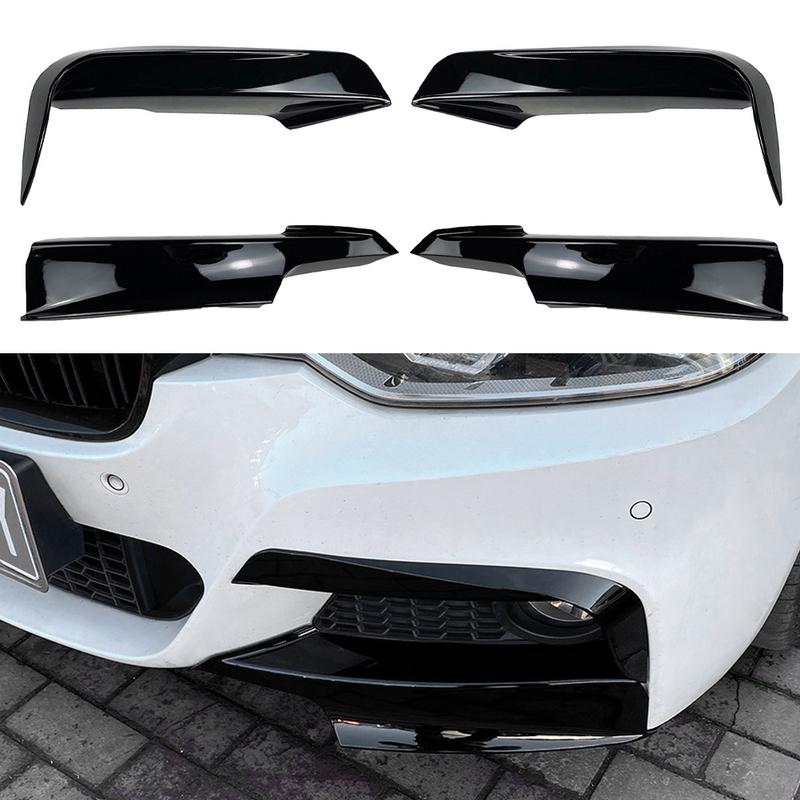 Für BMW F30 F31 M Sport 2012- Frontstoßstangenlippe Splitter Canards Spoiler 1 Paar Auto Nebelscheinwerfer Augenbrauenrahmen Abdeckung Gitter