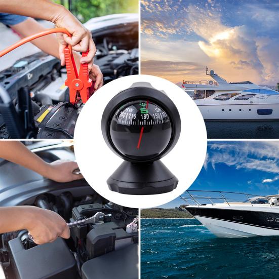 Araba Pusula Topu Yüksek Hassasiyetli Kolay Kurulum Geniş Uygulama Navigasyon Yürüyüş Yönü İşaretleme Rehber Topu