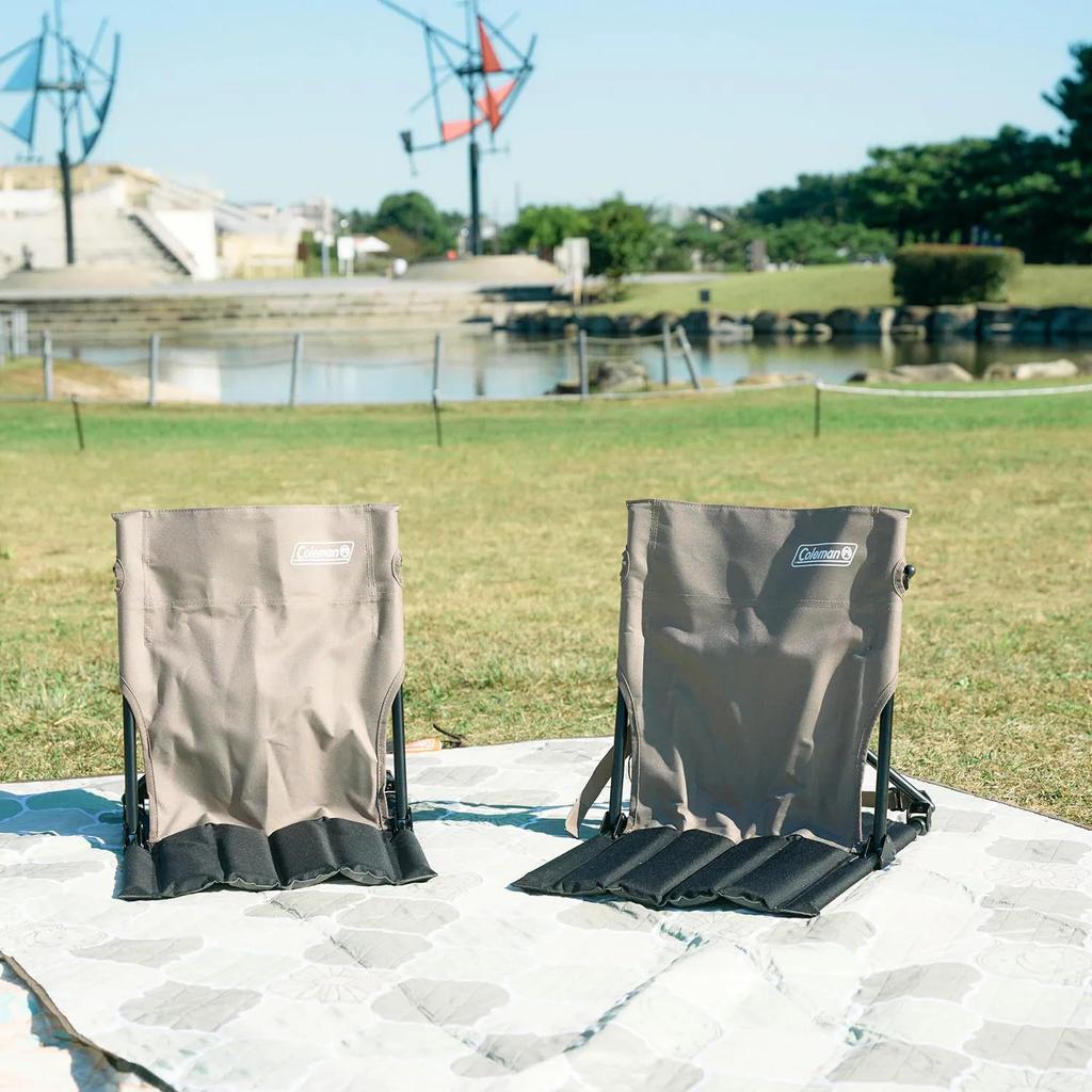Coleman Compact Ground Chair Ideal for Outdoor and Comes with a Storage Suitable for Sitting - Foldable, Lightweight, Camping, Activities, Fishing,