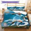 Erling Haaland Set Copripiumino Matrimoniale Coperta Federe Decorazione Casa Regalo di Compleanno (1 * copripiumino + 2 * federa, senza nucleo)