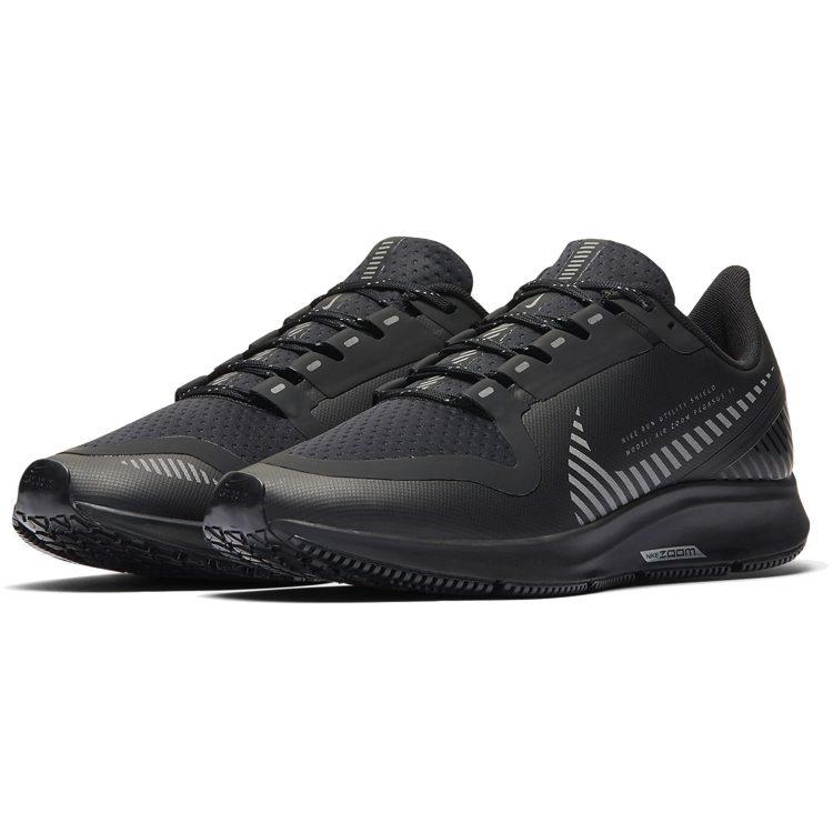 Nike Air Zoom Pegasus 36 Shield Black Metallic Silver Women's AQ8006-001