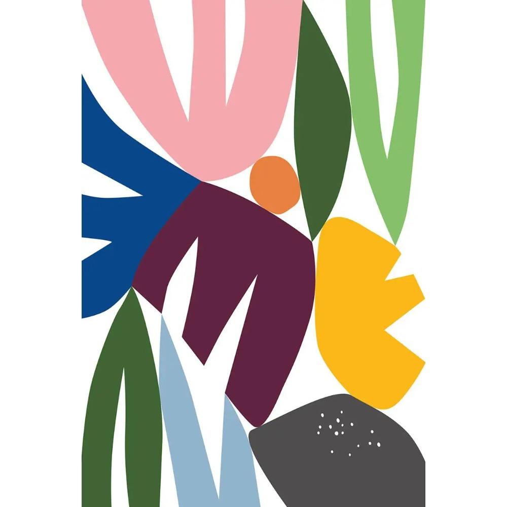 Bright Modern Plant And Flower Minimalist Poster Abstract Vase Leaves Prints Canvas Painting Wall Picture Home Living Room Decor
