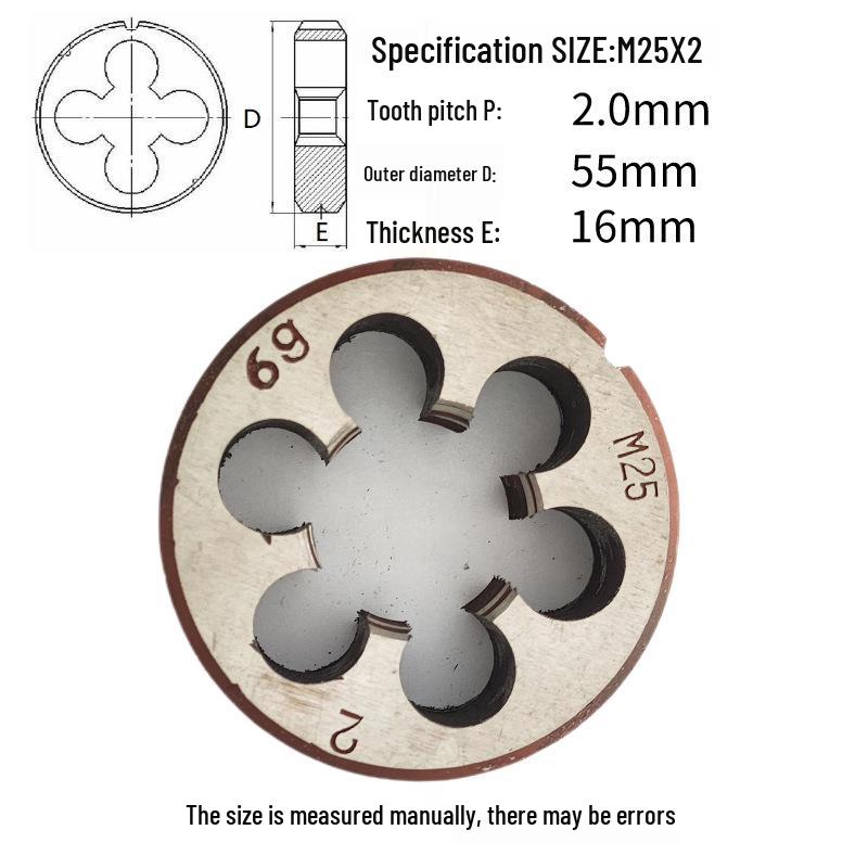 Kulatá vratidlo M24-M26 x 0,5-3 mm, Chod vpřed/vzad, Pravý/Levý závit