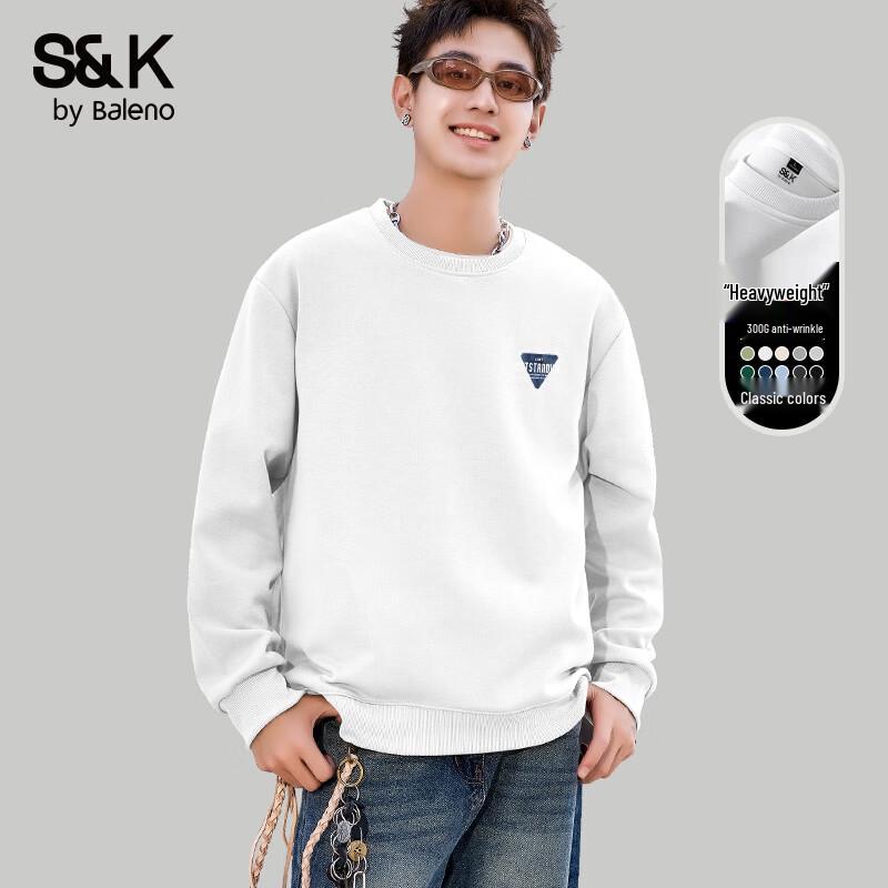 

Baleno S&K Series Couple s Relaxed Fit Sweatshirt with Geometric Print 4XL