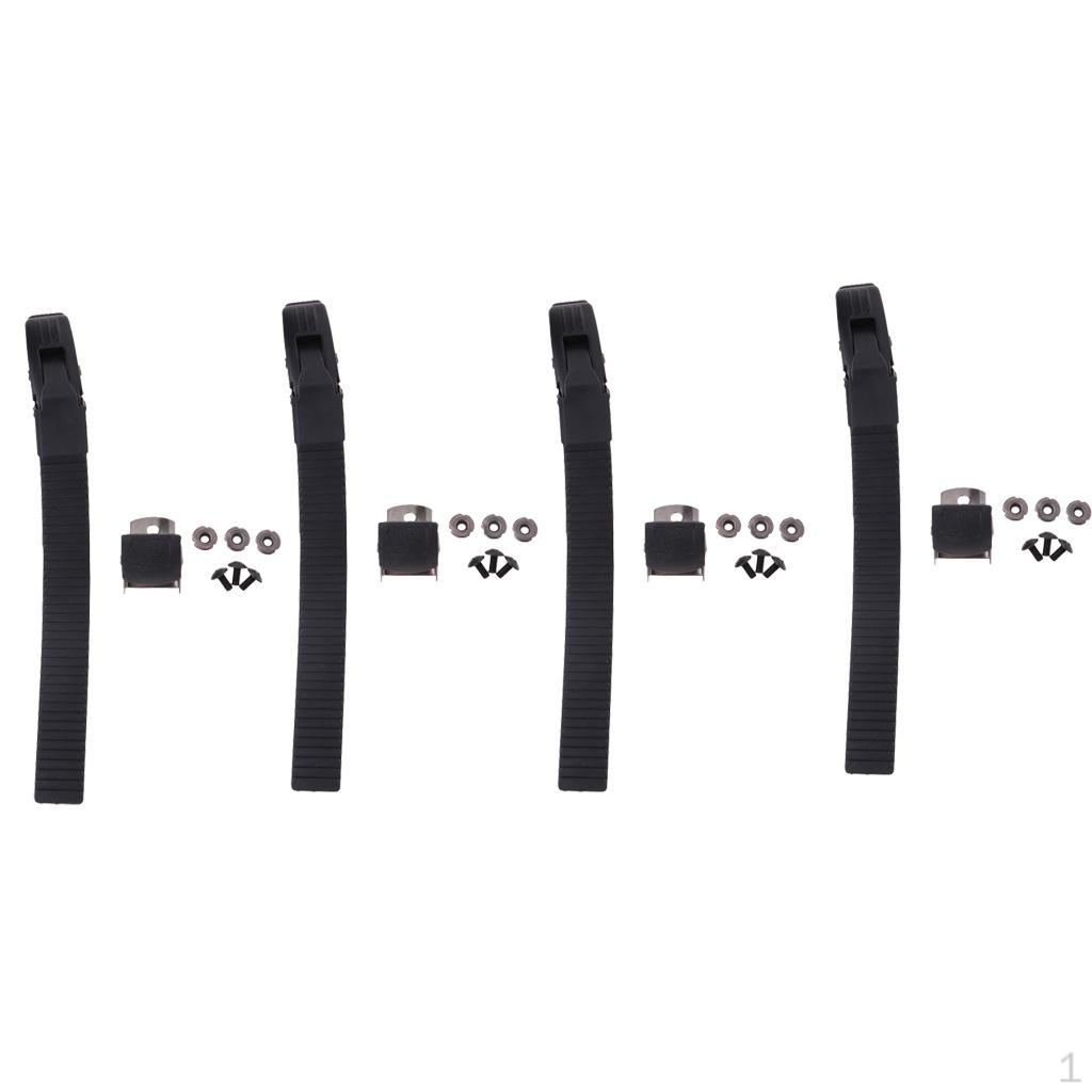 

4 X Сменный ремешок для роликовых коньков из полипропилена с зажимом, винтами и гайкой