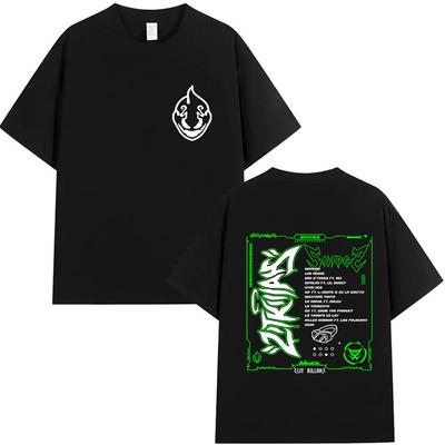 Rapper Lit Killah Snipez Album 2025 Graphic T Shirt Mens Hip Hop Gothic Short Sleeve Tshirts Vintage Cotton Tshirt Streetwear