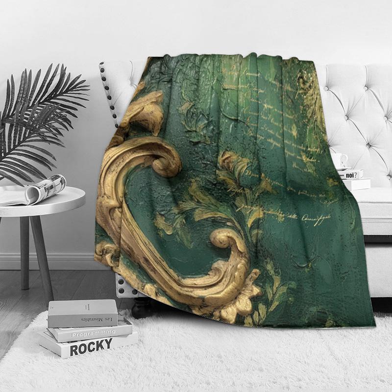 Vintage Floral Damask Throw Blanket Sofa Bedding Couch Cover Decorative Throw Blanket for Living Room Bedroom Hotel