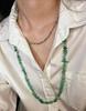 Natural Turquoise BABY Bead Clavicle Chain Necklace Retro National Style Niche Style
