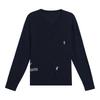 Mulberry Silk Wool Three-Dimensional Embroidery Round Neck Women's Casual Knit Cardigan