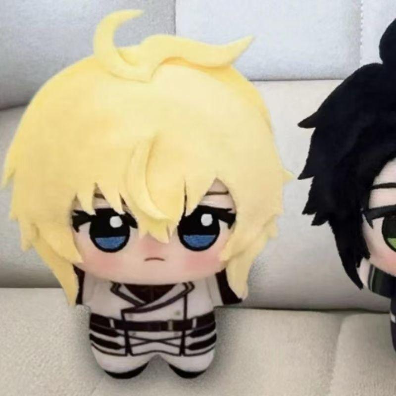 Kawaii Seraph Of The End Anime Mikaela Hyakuya Yuichiro Hyakuya 10cm Pluche Poppetje Sleutelhanger Set Knuffel Speelgoed Fan Cadeau Decoratie Peluches 10cm