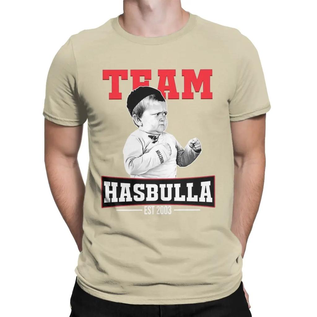 Men's Team Hasbulla T Shirts Hasbulla Magomedov Khabib Cotton Clothes Funny Short Sleeve O Neck Tee Shirt Summer T-Shirt