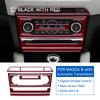 Real Carbon Fiber Car Digital Control Accent AC CD Panel Cover for Mazda 6 Automatic Transmission 2016 2017 Trim Accessories.