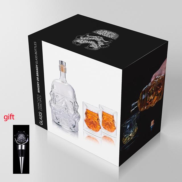 650ml kreativní karafa na whisky Storm Trooper z křišťálového skla, karafa na víno, láhev, kouzelný aerátor, sklenice na víno, příslušenství