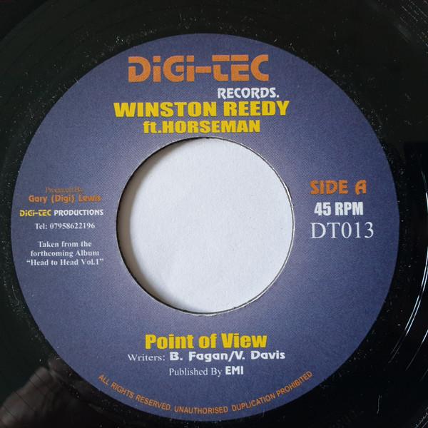 

7inch Record WINSTON REEDY FT. HORSEMAN ANDREW Point Of View Blue Suede Shoes DT013 DigiTec Record UK Reggae Ska Dub Used
