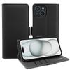 Wallet Case for iPhone 15 - TPU+Leather/PU, Black
