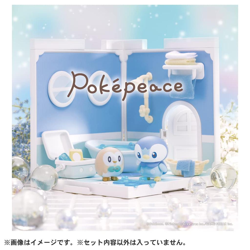 Takara Tomy Pokémon PokePeace House Bathroom Piplup & Rowlet