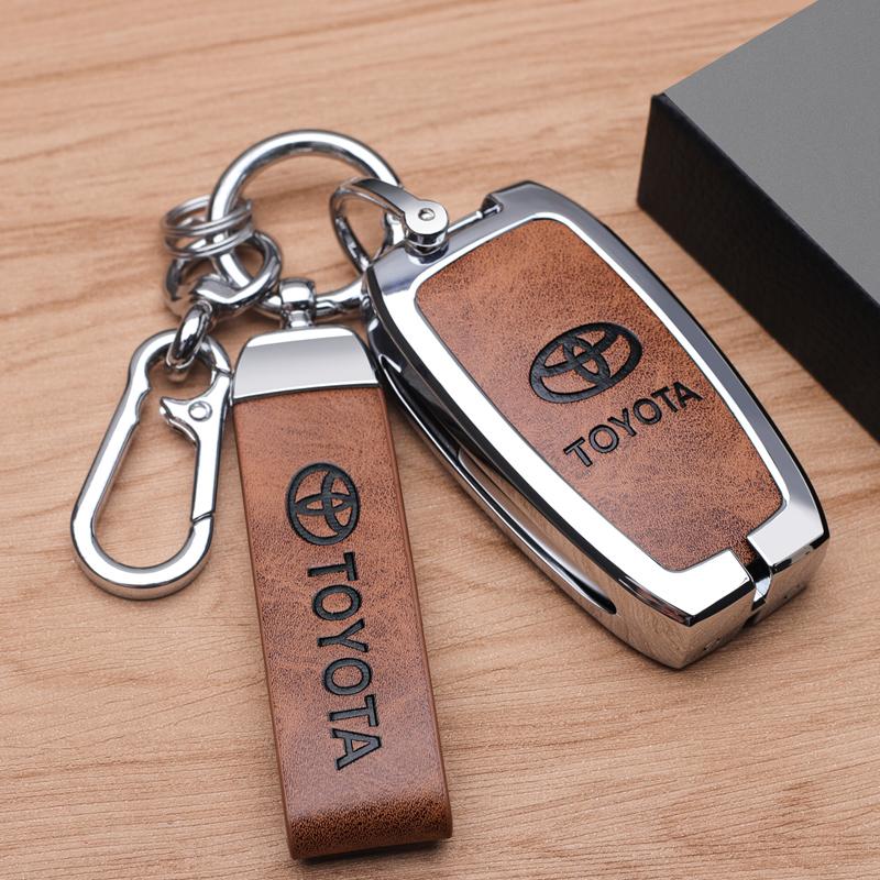 AOP1 Car Remote Key Case Cover for Toyota GR RAV4 Crown Hilux Fortuner Corolla SE 2023 Camry Yaris Land Cruiser Prado Venza Accessory