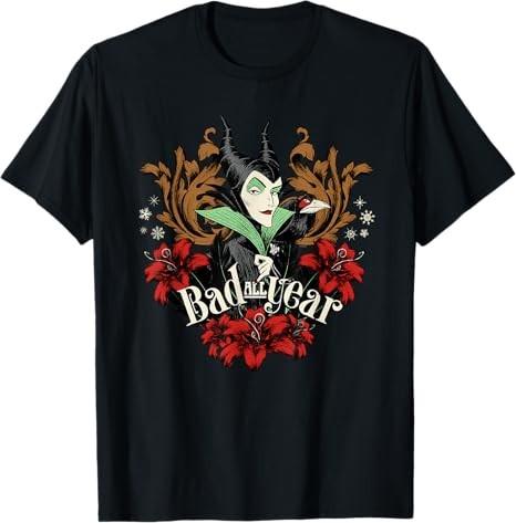 Villains Holiday Christmas Maleficent Bad All Year Tshirt Size S 4xl S