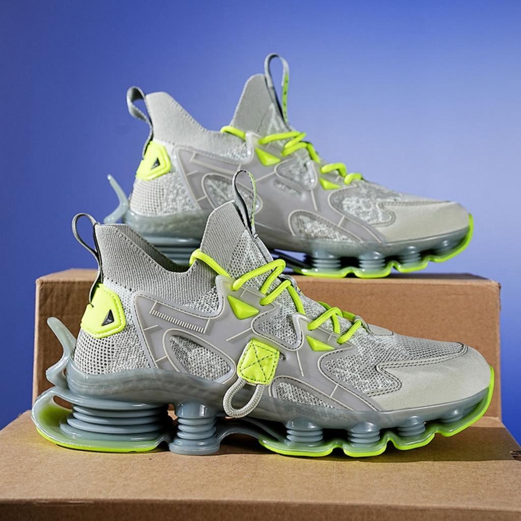 Men's New Breathable Sports Shoes, Running Shoes, Mesh Shoes, Casual Thick Soled Shoes, Men's Running Shoes
