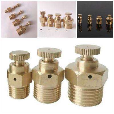 1 Stück 1/8" 1/4" 3/8" 1/2" BSP Manuelles Entlüftungsventil Sicherheitsventil Düse Entlüftungsventil Luftablassventil