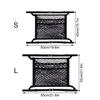 Vehicle Seat Back Storage Net, 3 Pocket Elastic Mesh Panel with Reinforced Edges and Seat Mount Belts for Cars