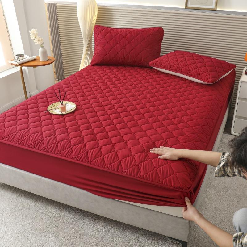 

2025Thickened Waterproof Bed Sheet Quilted Bed Sheet for Infants, Elderly, Urine Barrier, Anti-Mite, Dustproof Bed Cover Pillowcase 2PC 46*74CM