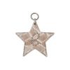 BIG STAR CARD SLOT KEYRING IN BEIGE