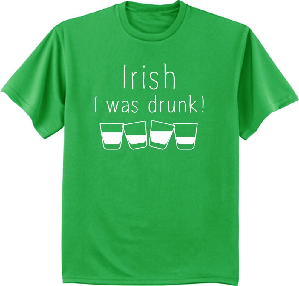 Funny St Patricks Day Shirt Mens Graphic Tee Irish Whiskey Drunk Bar Pub Crawl XXL