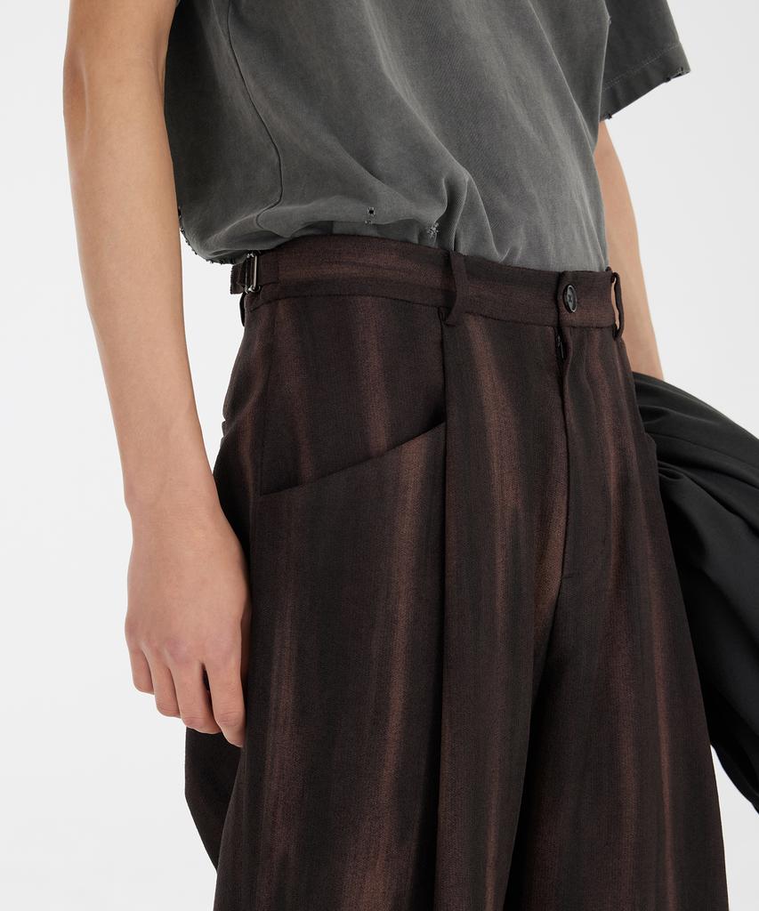 YOUTH Structured Wide Pants - Brown