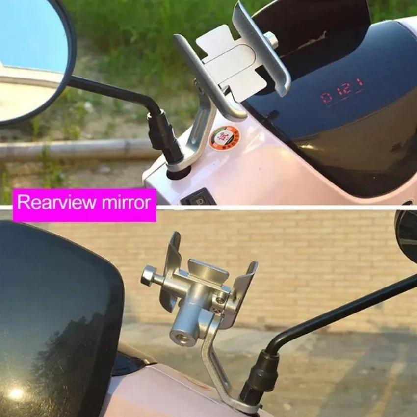 1 Pcs 4-7 Inch Smartphone GPS 20-30mm Handlebar Accessories 360° Rotation Aluminum Alloy Bike Bicycle Phone Holder