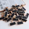 10pcs Mini Wooden Small Blackboard Clip Display Price Tag Insert Sign Sticky Note Clip Mini Photo Clip Small Blackboard