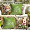 Nordic Dwarf Flower Pattern Home Decor Pillowcase Bedroom Living Room Sofa Decoration Polyester Cushion Cover With Zipper